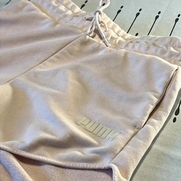 Baby Pink Puma Shorts. Size small - Picture 2 of 7